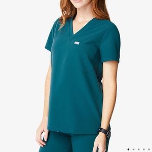 Figs Carribean blue Scrub set XXS and XS pants